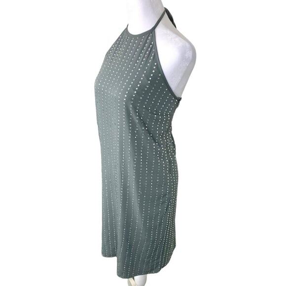 Susana Monaco Dress Women's Sz S Steel Grey Sequin Halter Short Trendy Party - Picture 3 of 14